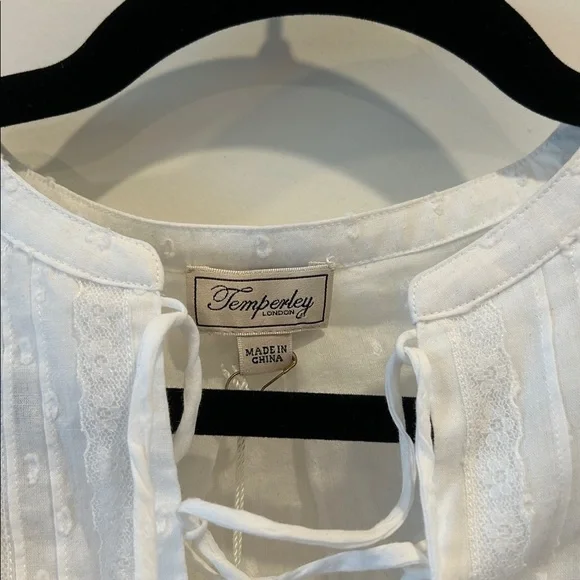 NWT Temperley Eyelet Top Sz S - Picture 3 of 8